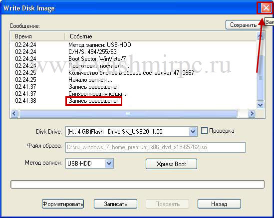 Установка Windows 7 с флешки
