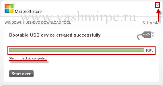 установка windows 7 с карты памяти